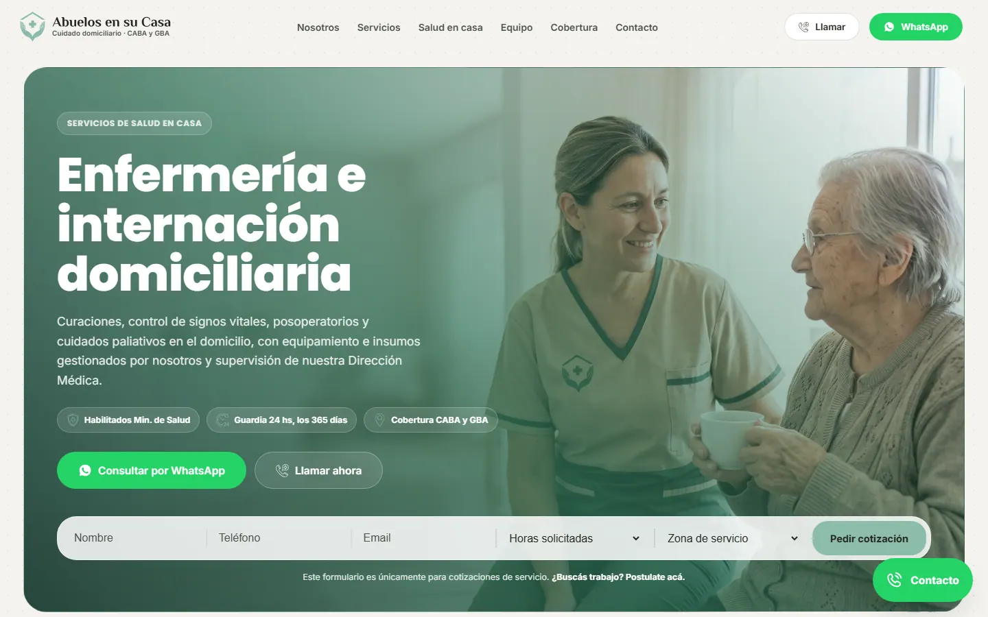 Servicios, abuelosensucasa.com