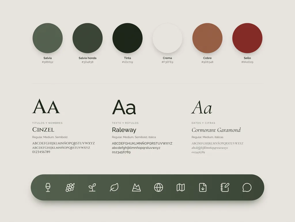 Screens from the Infinity Terroirs website on desktop and mobile