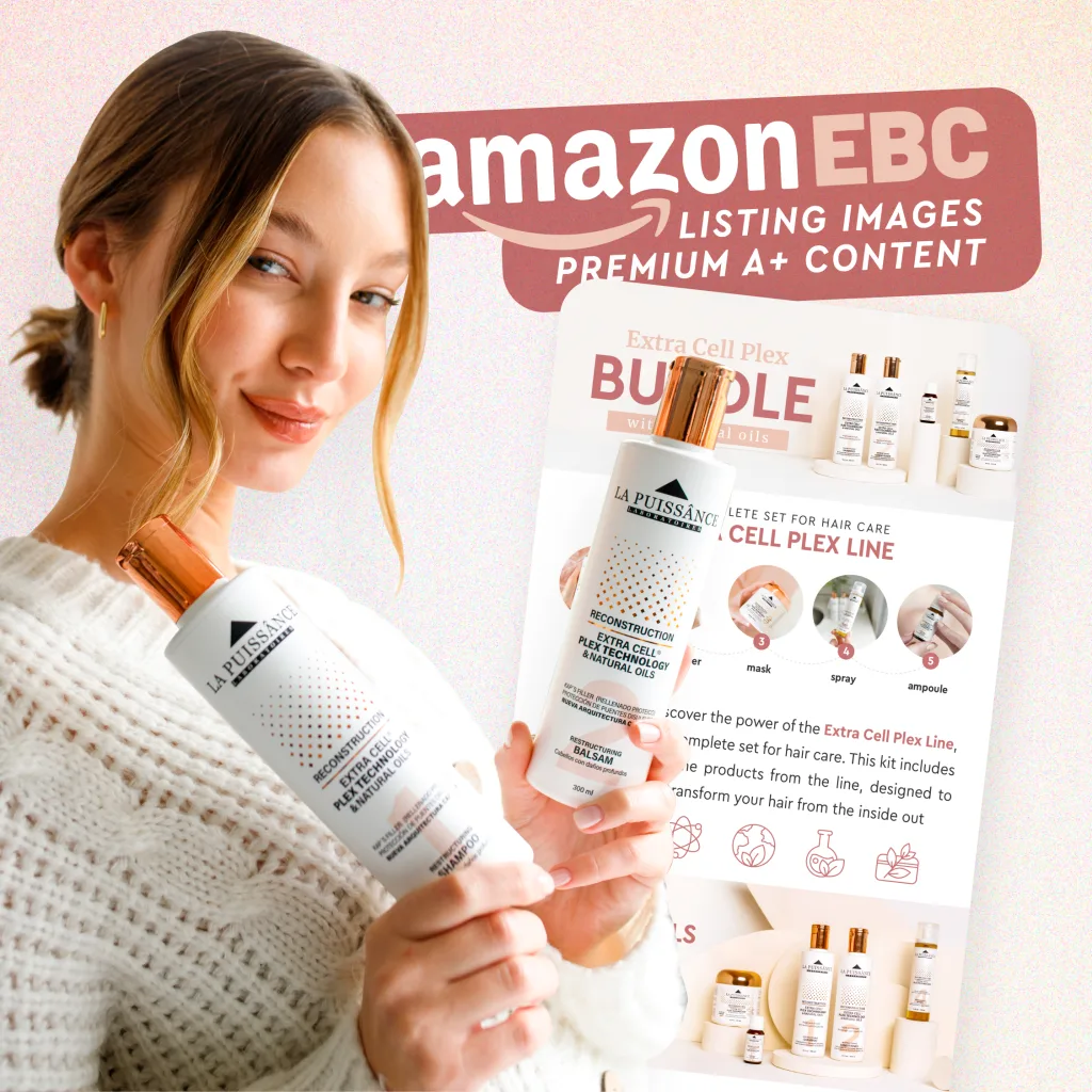 Amazon listing images and A+ content for the La Puissance Extra Cell Plex line