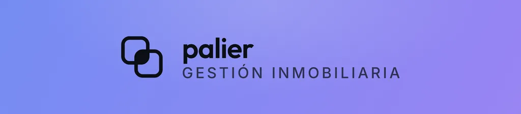Screens from PALIER, a management product for real estate agencies, on desktop and mobile
